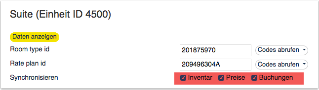 Import existing bookings button in the Expedia settings