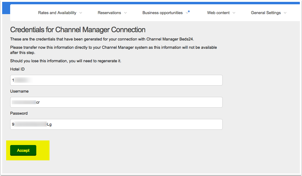 Despegar extranet: copy credentials