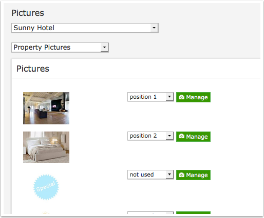 Assign property pictures