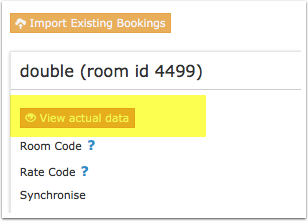 View Actual Data for HRS with additional category surcharges
