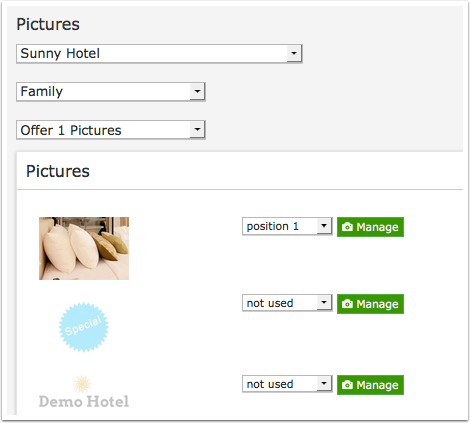 Assign offer pictures