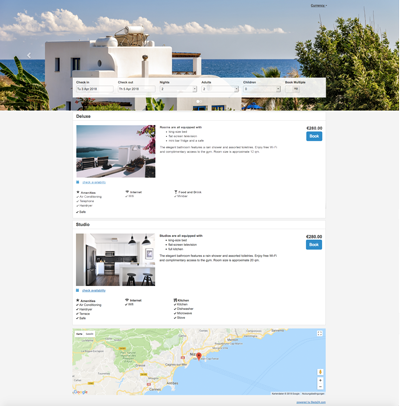Booking page layout 7 (current default)