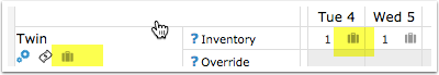 Adding a booking directly in the calendar